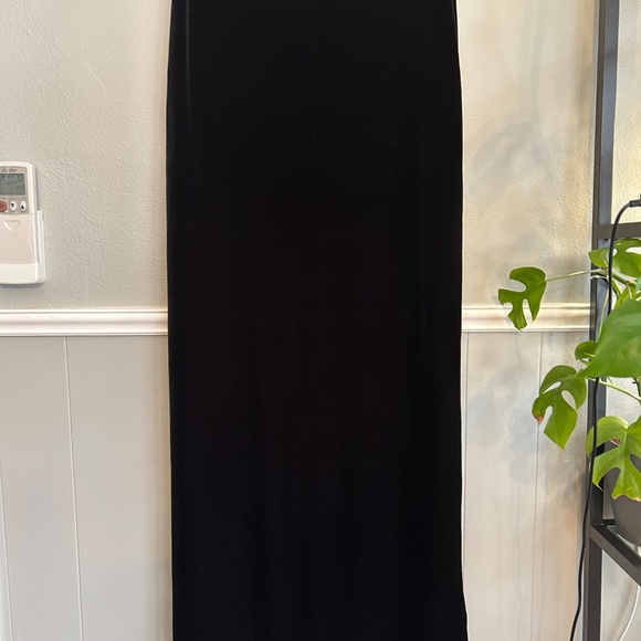 Tadashi velour black long skirt - Picture 8 of 11